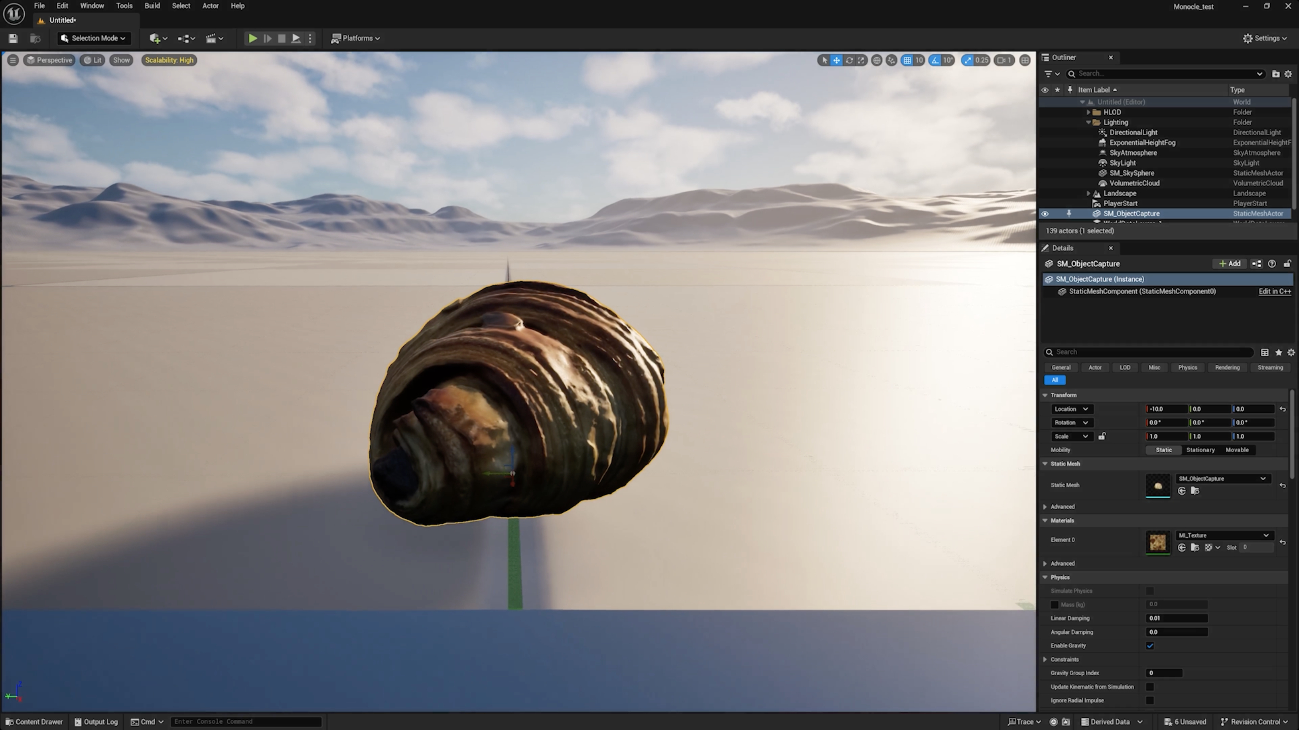 View the 3D models in Unreal Engine