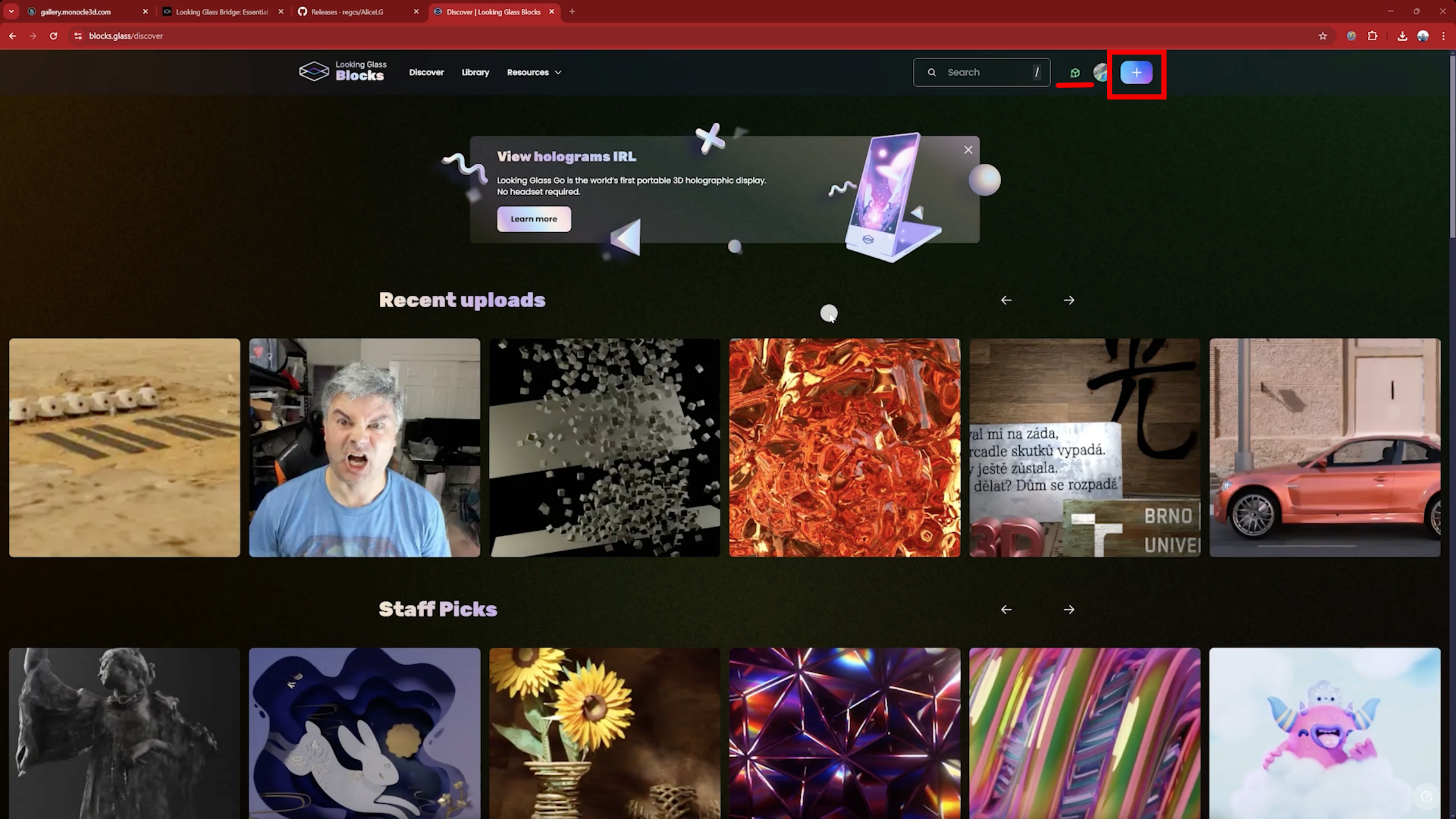 Log in and upload the quilt imag