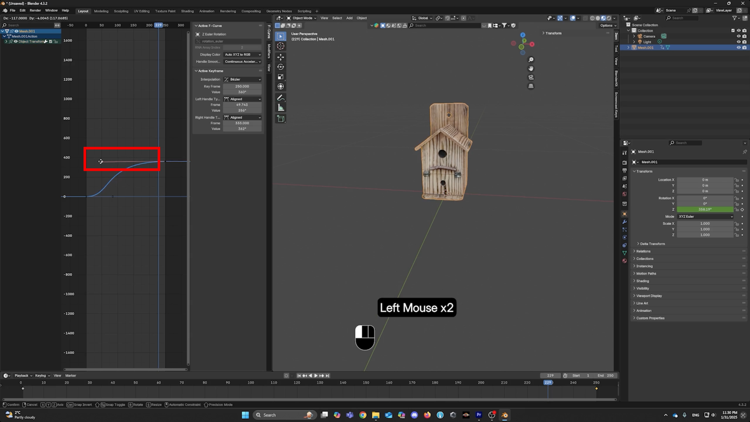 Adjust the curve to control the animation speed
